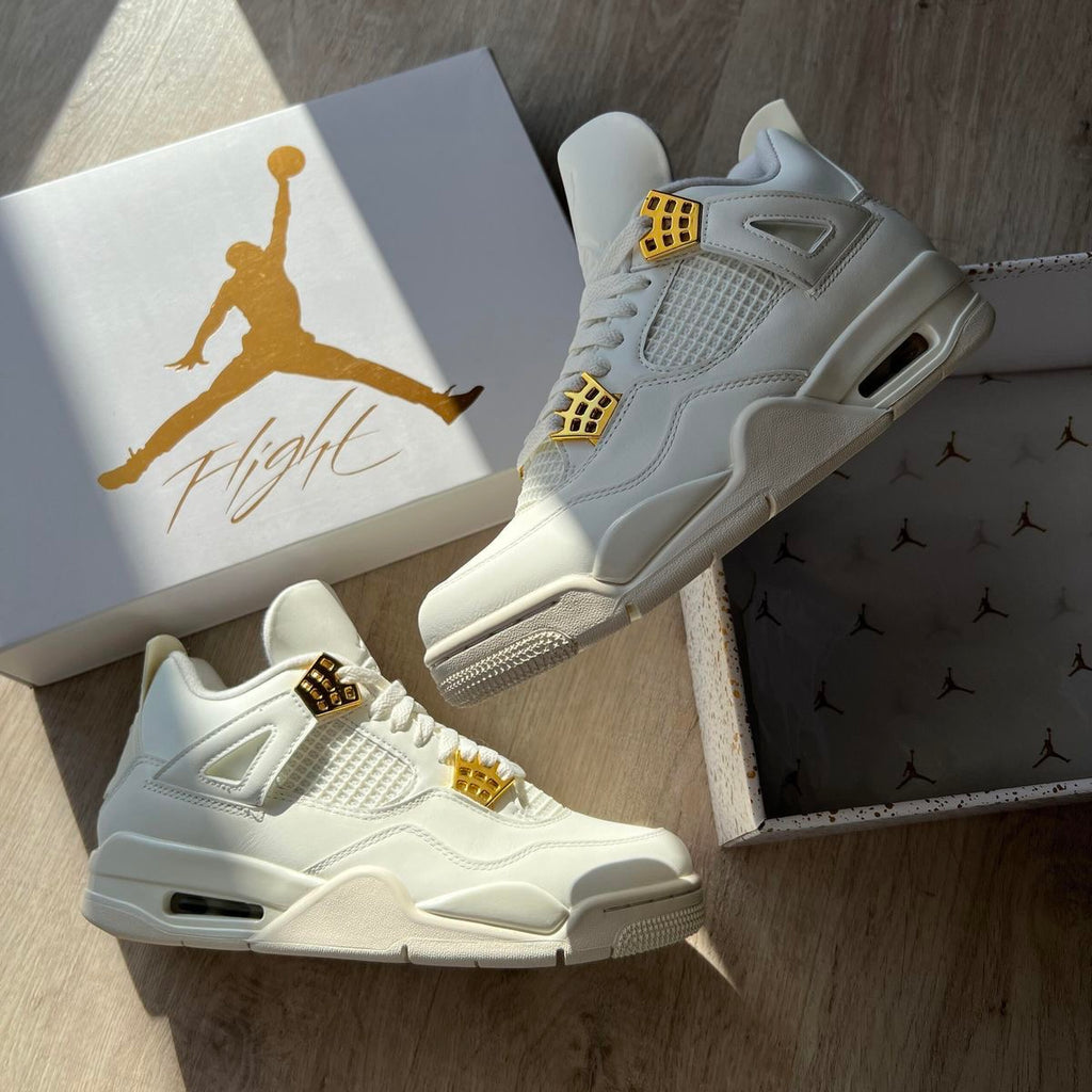 Air Jordan 4 Retro Metallic Gold Sail
